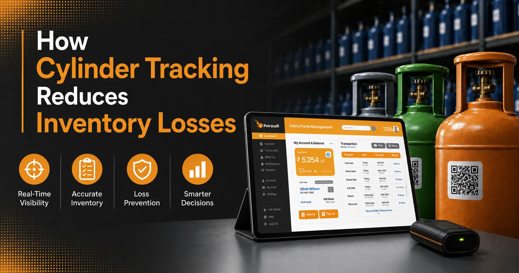 Cylinder Tracking for Inventory Loss Prevention